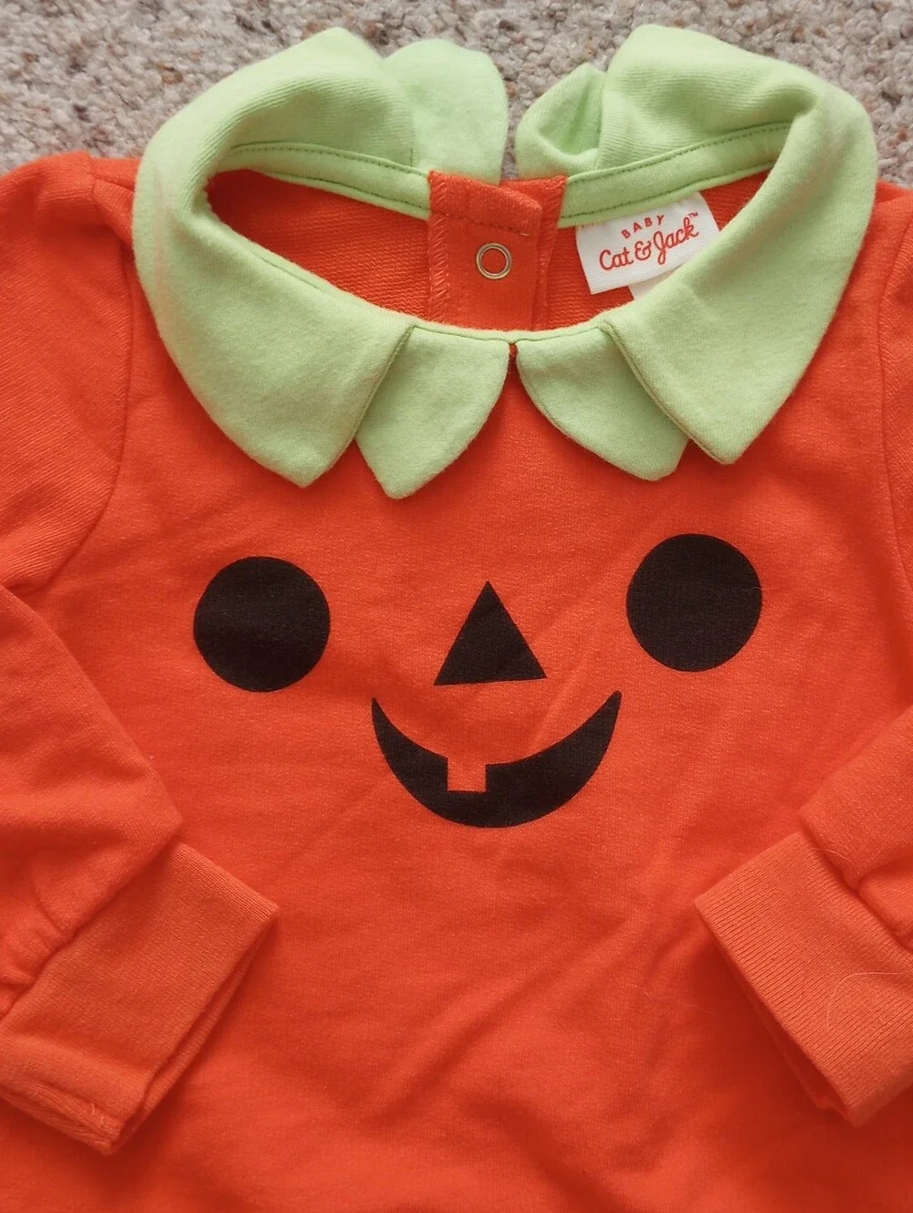 Baby Cat & Jack Jack-o'-lantern Pumpkin Onesie